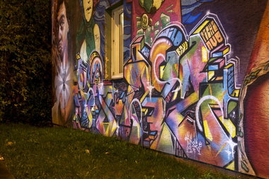 Graffiti Wall in Wiesbaden - Photo by Jupiter - Kontext, Hall-of-Fame, HallWorks