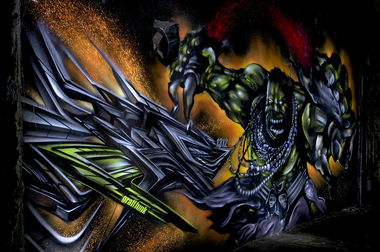 Graffiti Wall in Kleve - Photo by Jupiter - Character, Ephiq, Graff-Funk (2013)