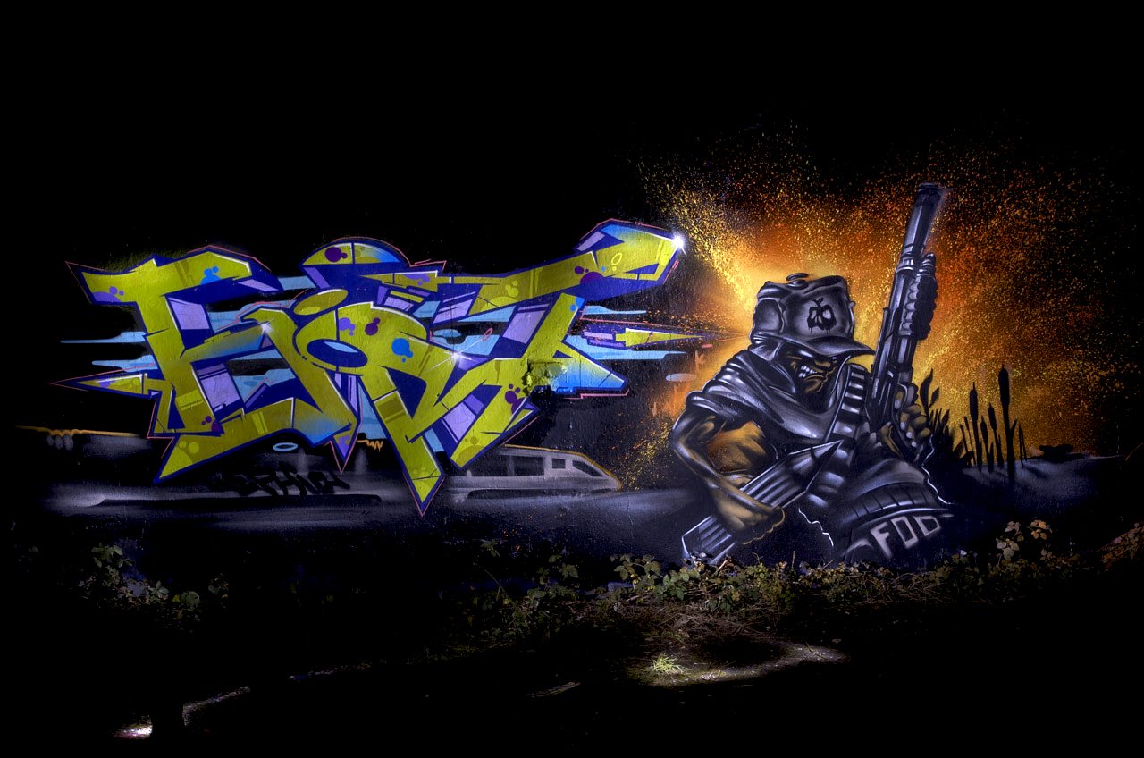 Graffiti Wall in Kleve - Photo by Jupiter - Fjort, Ephiq, Character (2013)