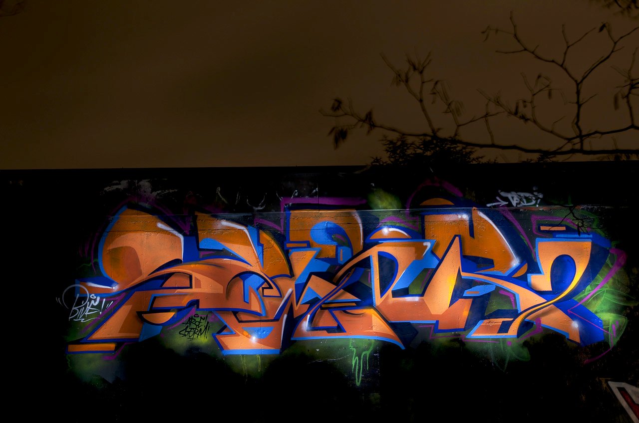 Graffiti Wall in Köln - Photo by Jupiter - Cologne, Colonia, Fetish-Light (2012)