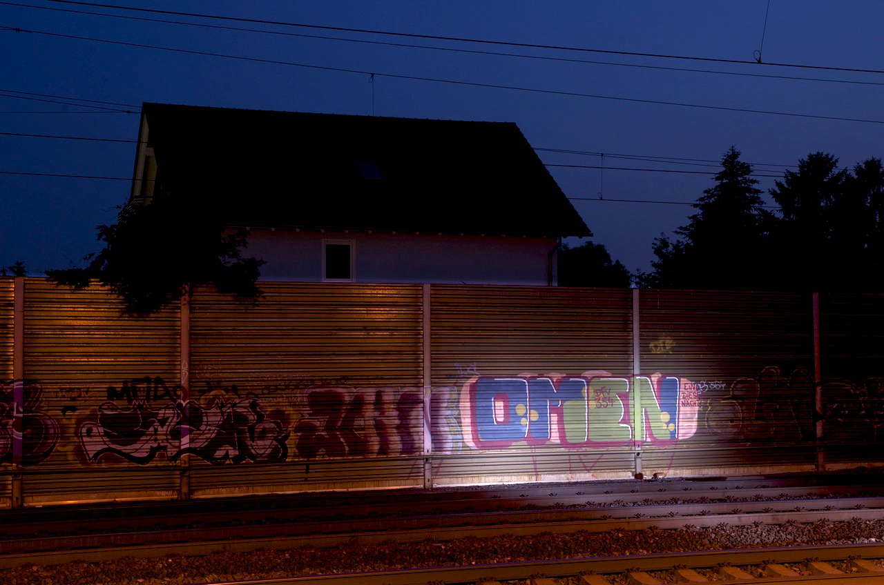 Graffiti Bombing in Troisdorf - Photo by Jupiter - Omen, DFV, 354
