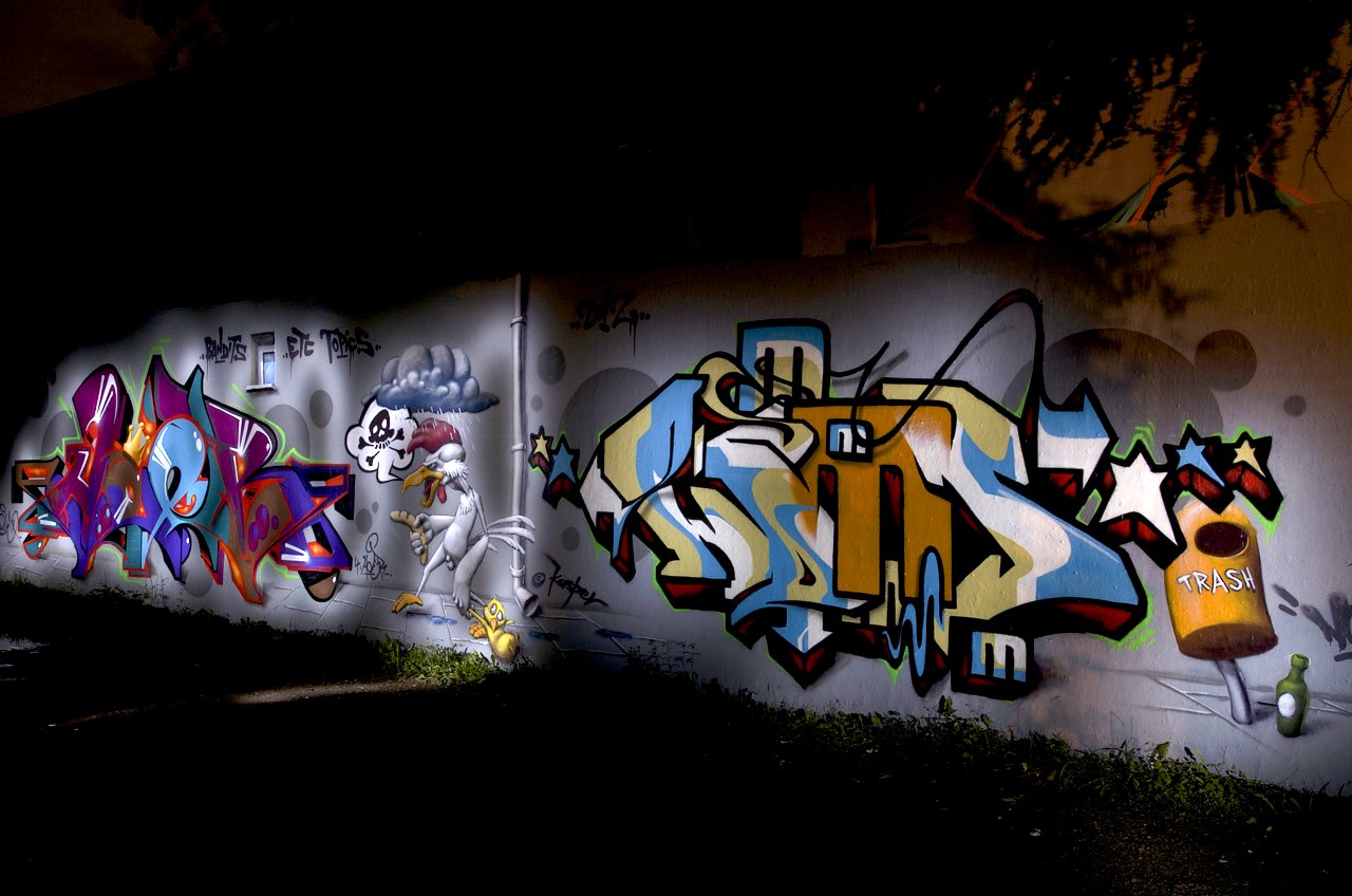 Graffiti Wall in Köln - Photo by Jupiter - Plaque, Kasper, Noms (2012)