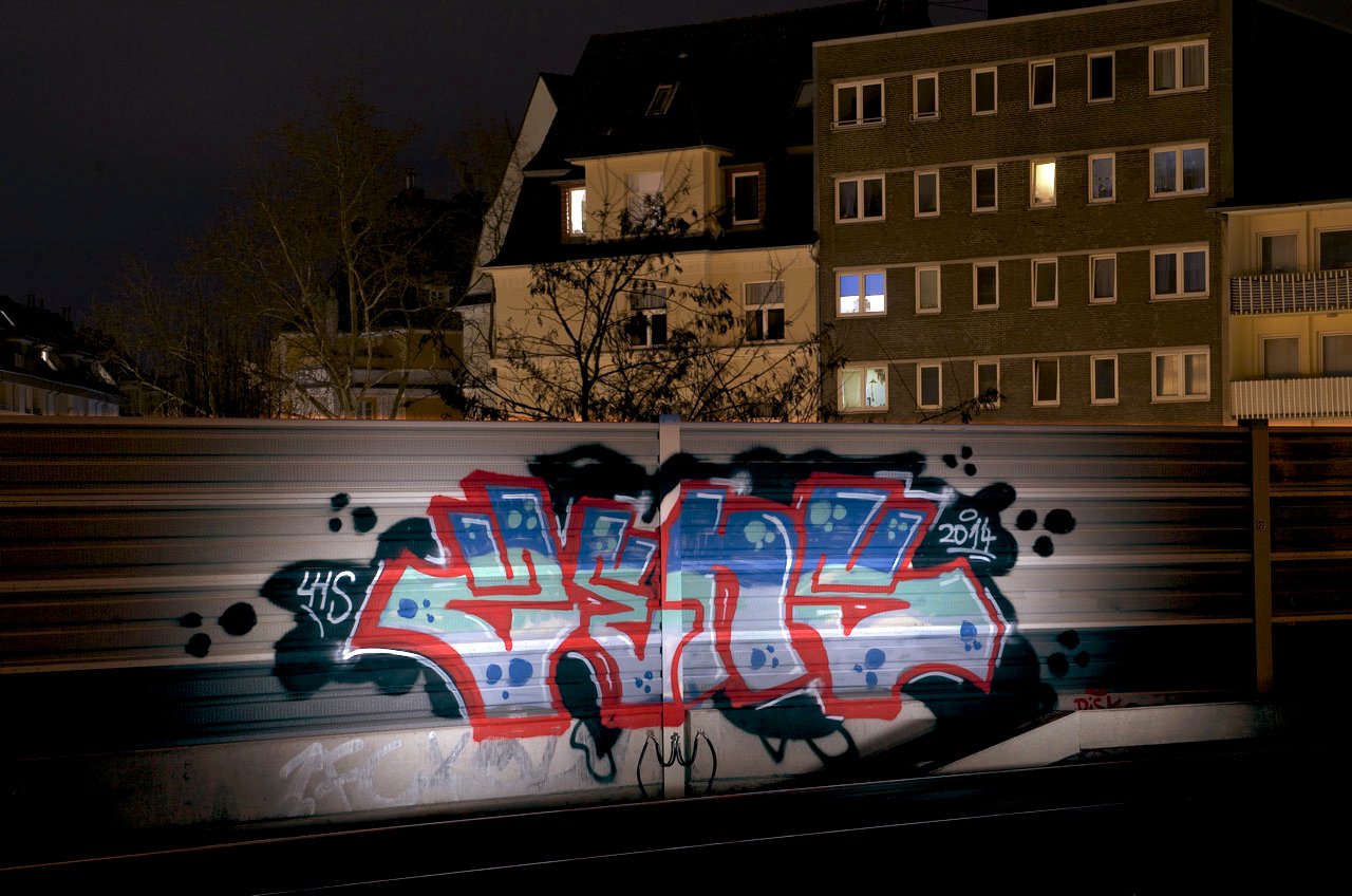 Graffiti Bombing in Köln - Photo by Jupiter - Zens, INK, Cologne (2014)