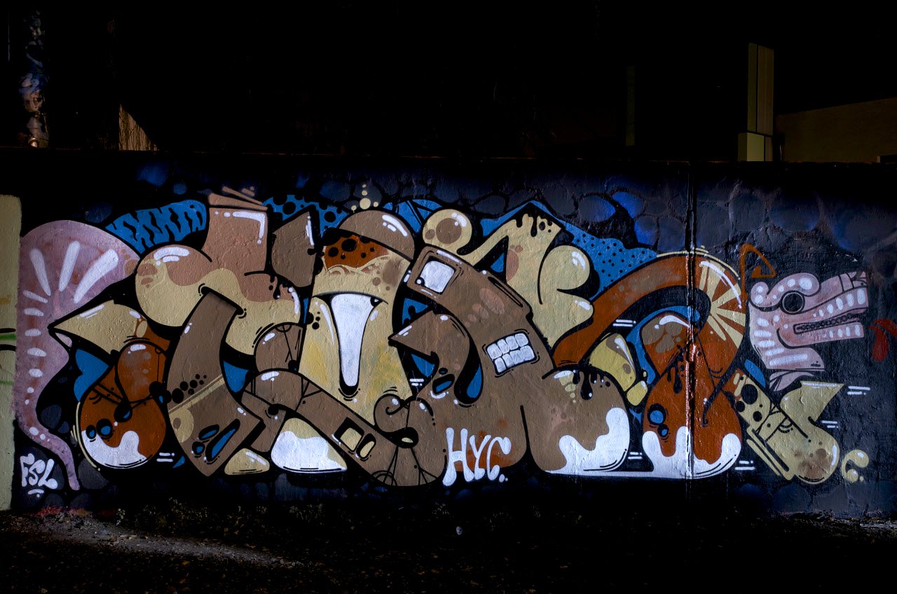 Graffiti Wall in Köln - Photo by Jupiter - Toakie, HYC, HallB (2013)