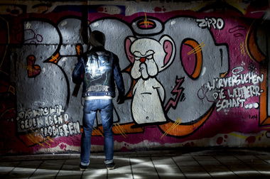 Graffiti Artwork in Köln - Photo by Jupiter - Bario, Back-Pieces, JPTR (2014)