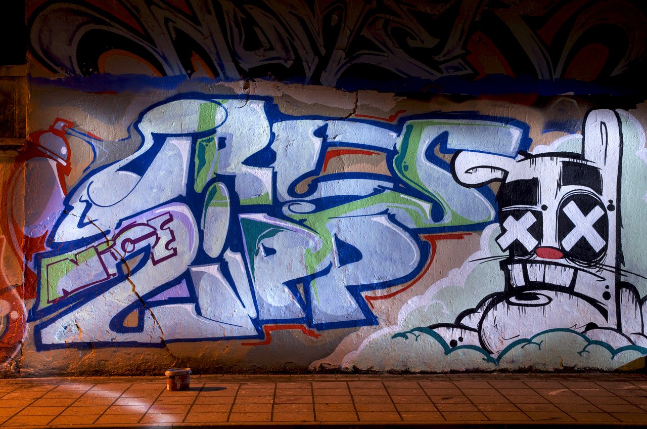 Graffiti Wall in Köln - Photo by Jupiter - Ibes, Nice, Character (2014)