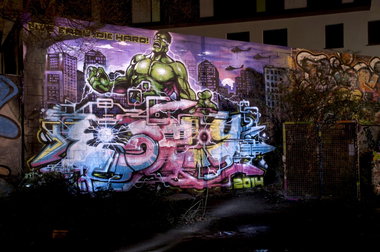 Graffiti Wall in Köln - Photo by Jupiter - Eazy-T, Character, CPS (2014)