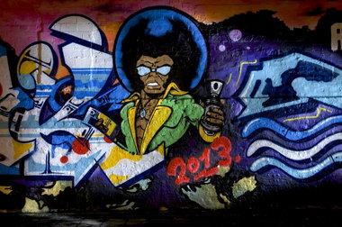 Graffiti Wall in Köln - Photo by Jupiter - Musik, OneLove, Regs (2013)