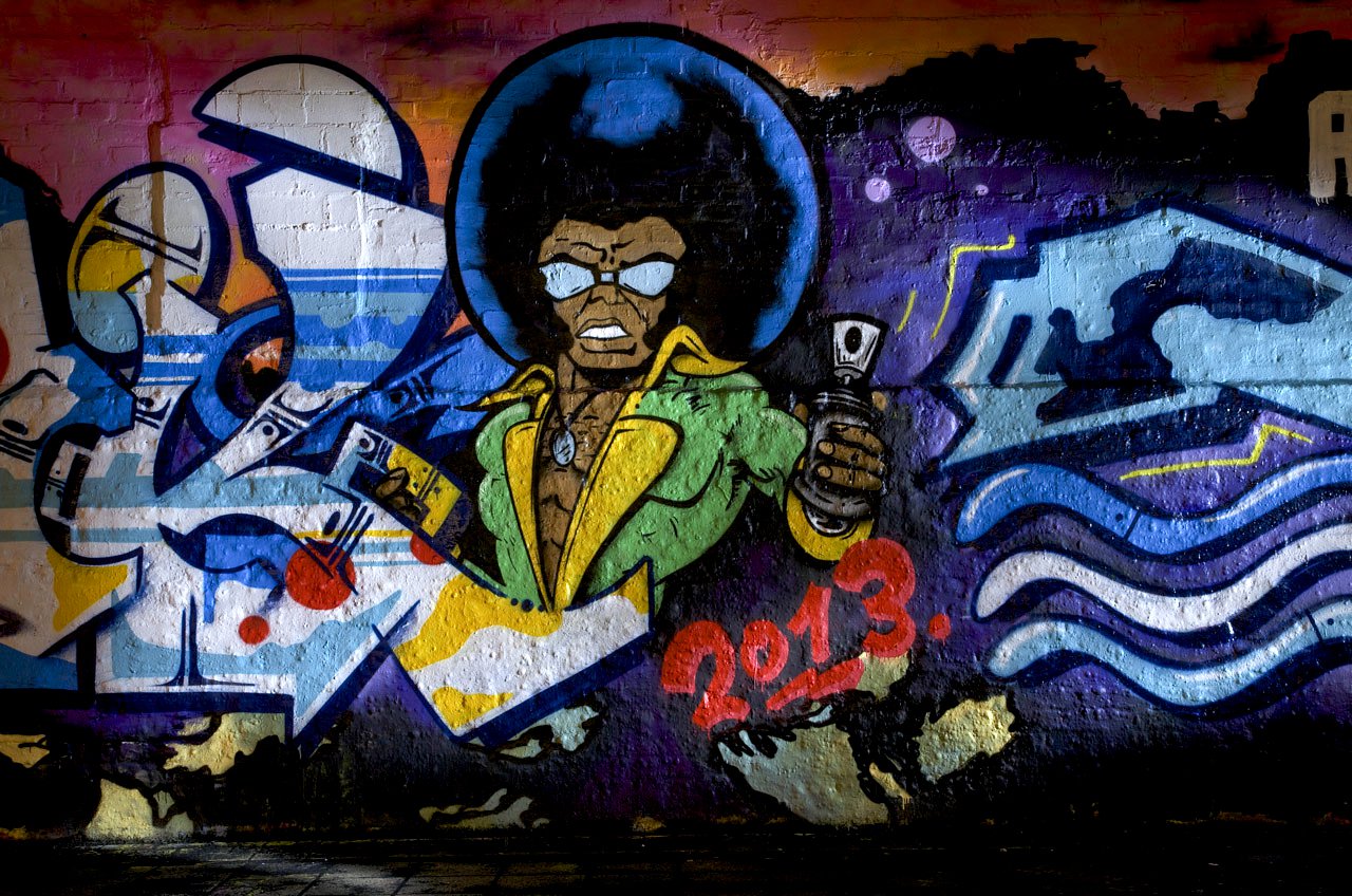 Graffiti Wall in Köln - Photo by Jupiter - Musik, OneLove, Regs (2013)