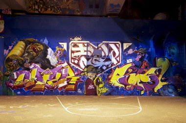 Graffiti Wall in Koblenz - Photo by Jupiter - Dater, Azor, Rusl (2013)