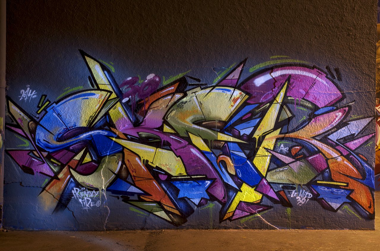 Graffiti Wall in Koblenz - Photo by Jupiter - Sker, FriendlyFire, ConArea