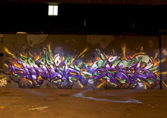 Graffiti Wall in Koblenz - Photo by Jupiter - Panik, Sker, FriendlyFire (2014)