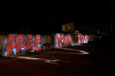 Graffiti Bombing in Dortmund - Photo by Jupiter - Free, Your, Mind