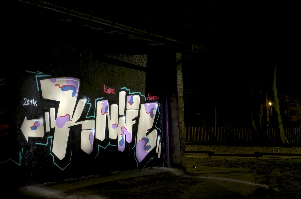 Graffiti Wall in Dortmund - Photo by Jupiter - Knife, DOArea, Dortmund (2014)