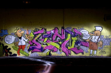 Graffiti Wall in Köln - Photo by Jupiter - Ken, SCT, Messages (2013)