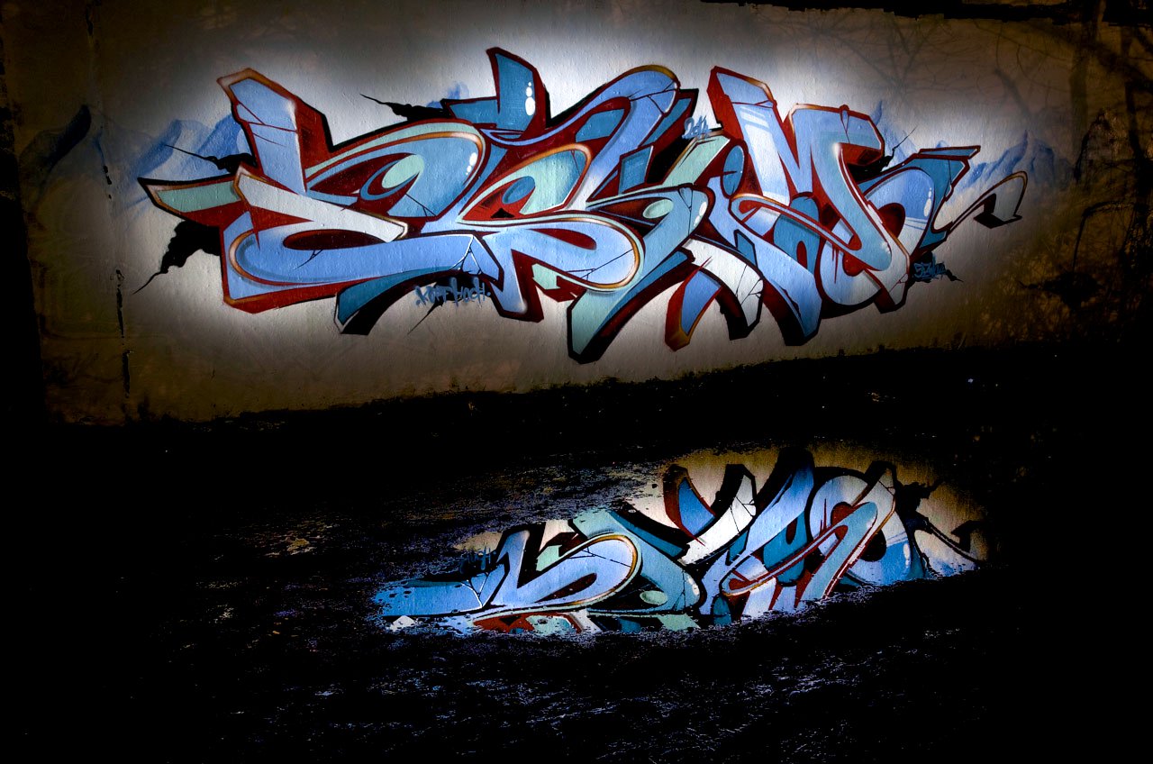 Graffiti Wall in Köln - Photo by Jupiter - Eskimo, 524, Reflections (2014)