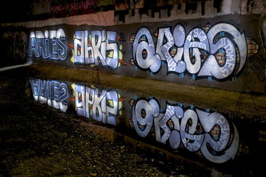 Graffiti Wall in Köln - Photo by Jupiter - Aries, Abris, Søren (2014)