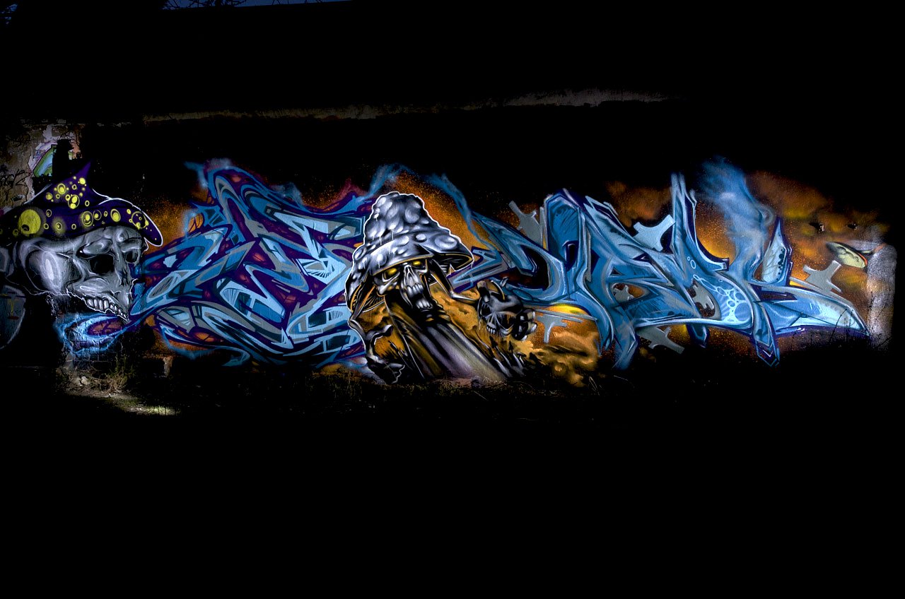 Graffiti Wall in Kleve - Photo by Jupiter - Ephiq, Coso, Urmk (2014)