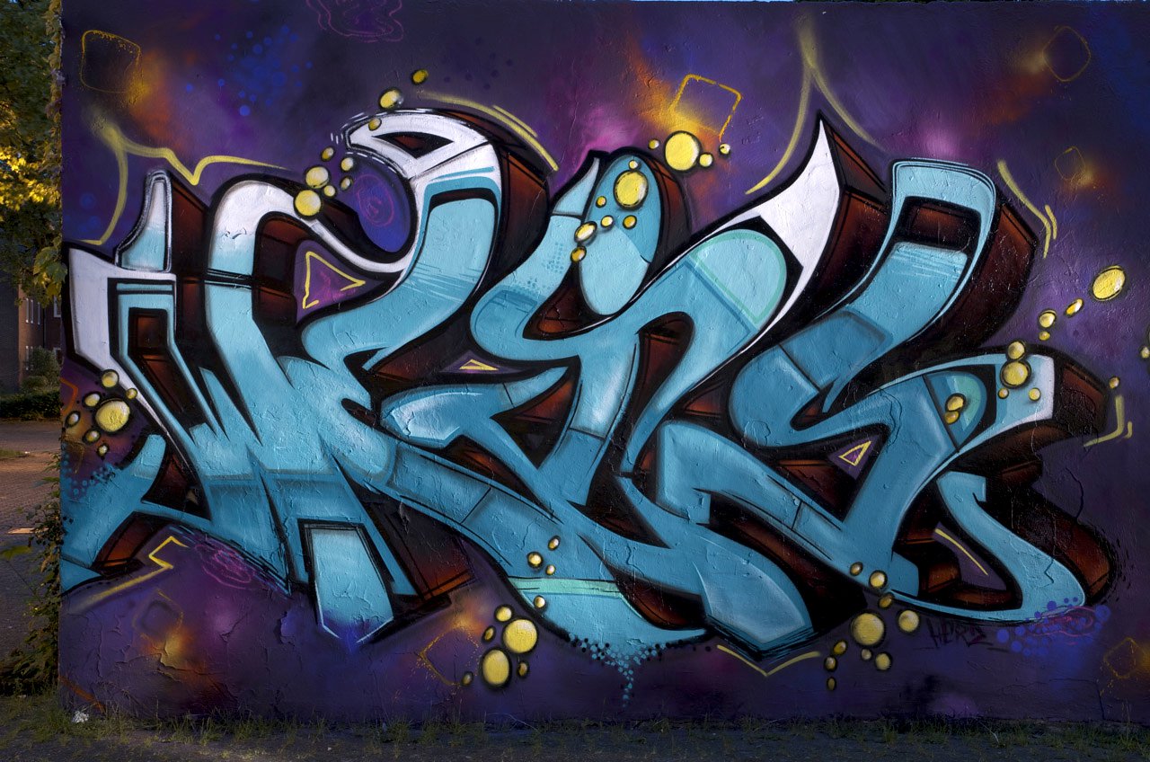 Graffiti Wall in Marl - Photo by Jupiter - Weis, ETC, JPTR (2014)