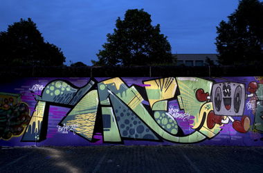 Graffiti Wall in Marl - Photo by Jupiter - Pomes, JPTR, Marl (2014)