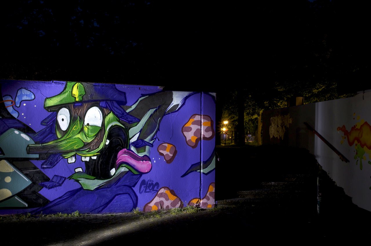 Graffiti Wall in Marl - Photo by Jupiter - Chos, Character, JPTR (2014)