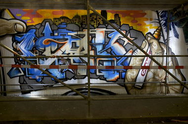 Graffiti Wall in Hennef - Photo by Jupiter - Dark, CPS, Crime (2014)