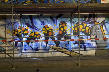 Graffiti Wall in Hennef - Photo by Jupiter - BridgeWorks, Hennef, Hnf-Area (2014)