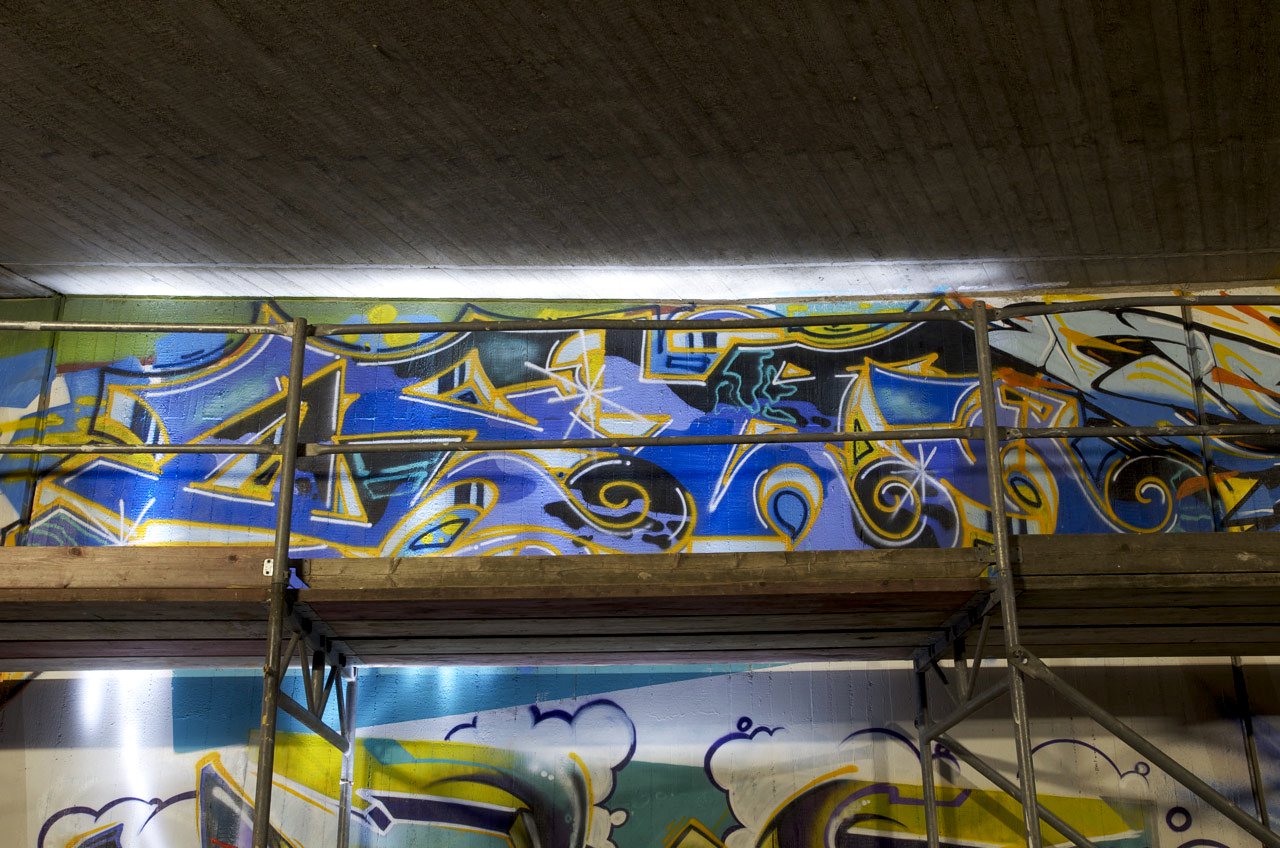 Graffiti Wall in Hennef - Photo by Jupiter - BridgeWorks, Hennef, Hnf-Area (2014)