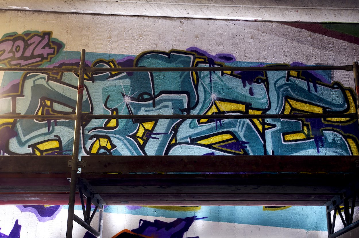 Graffiti Wall in Hennef - Photo by Jupiter - BridgeWorks, Hennef, Hnf-Area (2014)