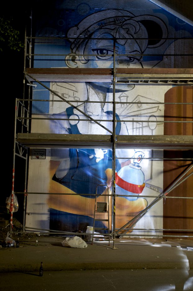 Graffiti Wall in Hennef - Photo by Jupiter - BridgeWorks, Hennef, Hnf-Area (2014)