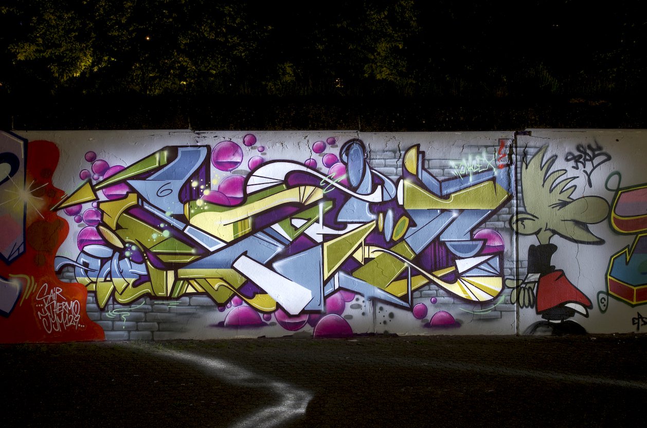 Graffiti Wall in Marl - Photo by Jupiter - Rait, Alme, JPTR (2014)