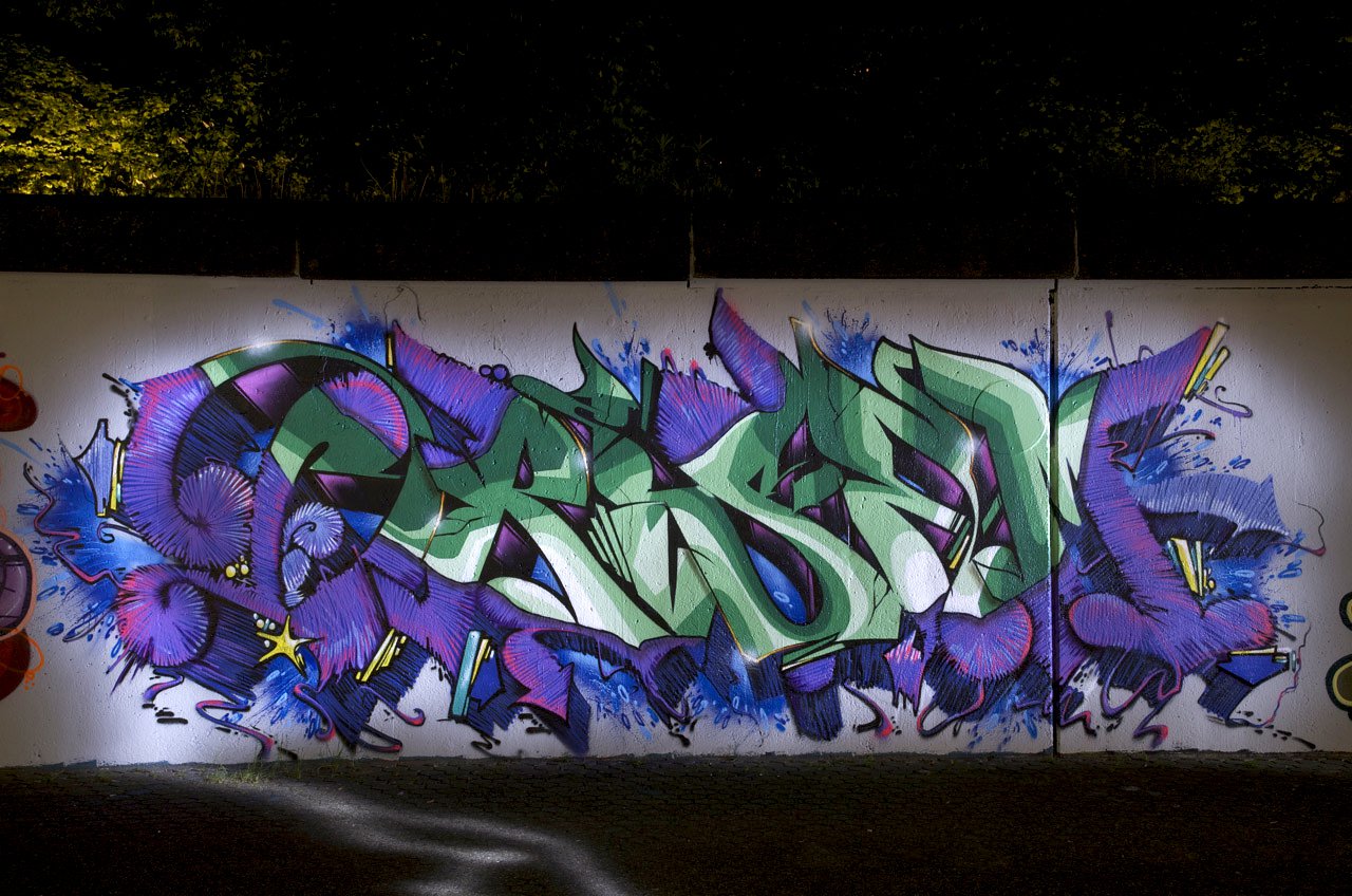 Graffiti Wall in Marl - Photo by Jupiter - Dream, Rise, JPTR (2014)