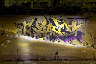 Graffiti Wall in Marl - Photo by Jupiter - Night-Pieces, NightShots, NightVisions (2014)