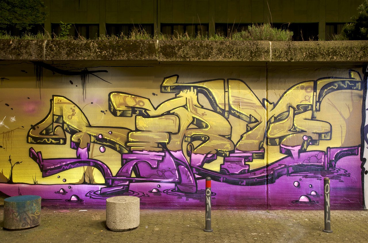 Graffiti Wall in Marl - Photo by Jupiter - Artist, UnKnown, JPTR (2014)
