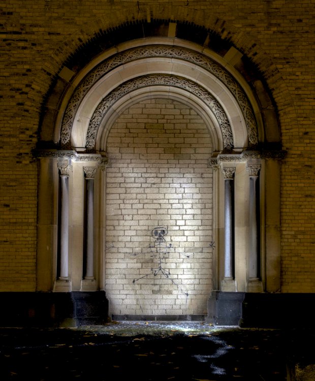 Graffiti Artwork in Köln - Photo by Jupiter - CCAA, Churches, Cologne (1981)