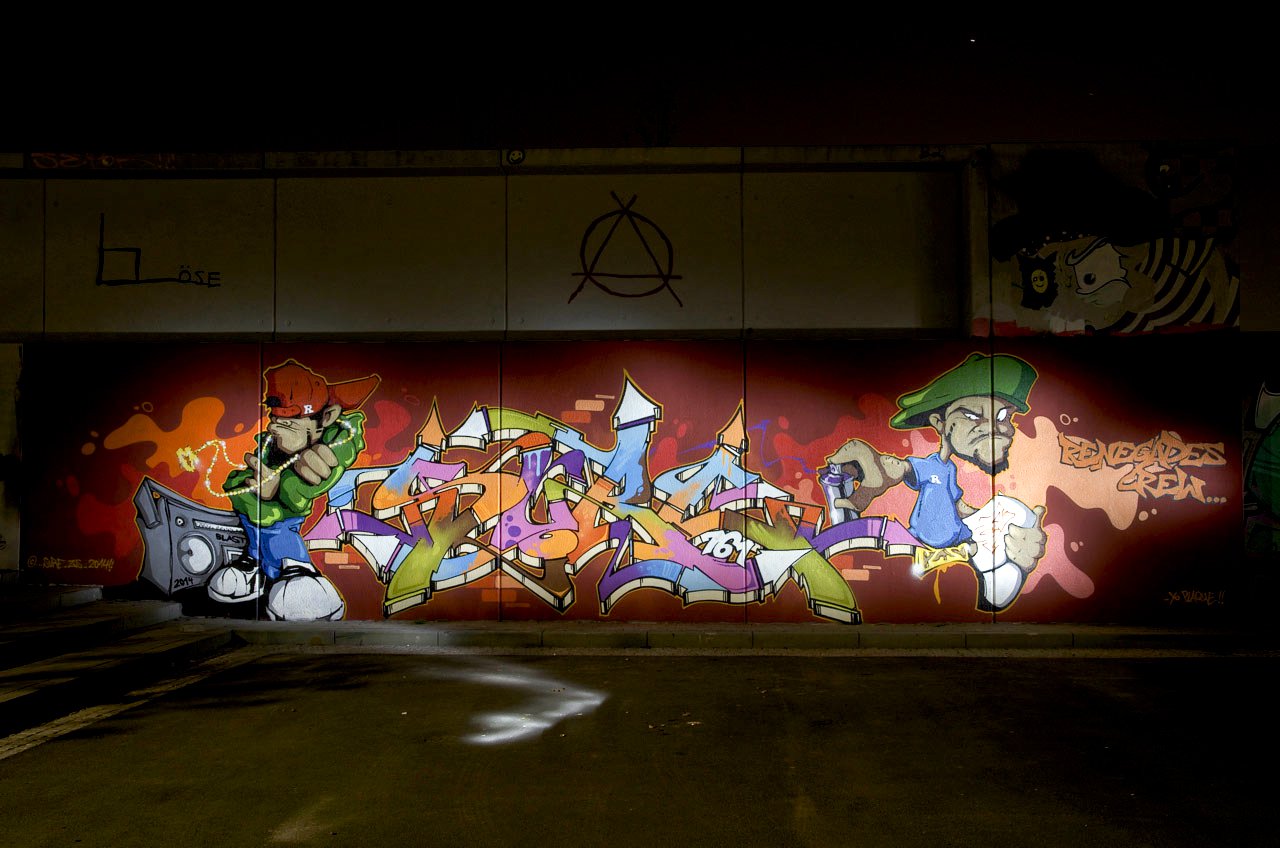 Graffiti Wall in Leverkusen - Photo by Jupiter - ZSone, Sure761, Character (2014)