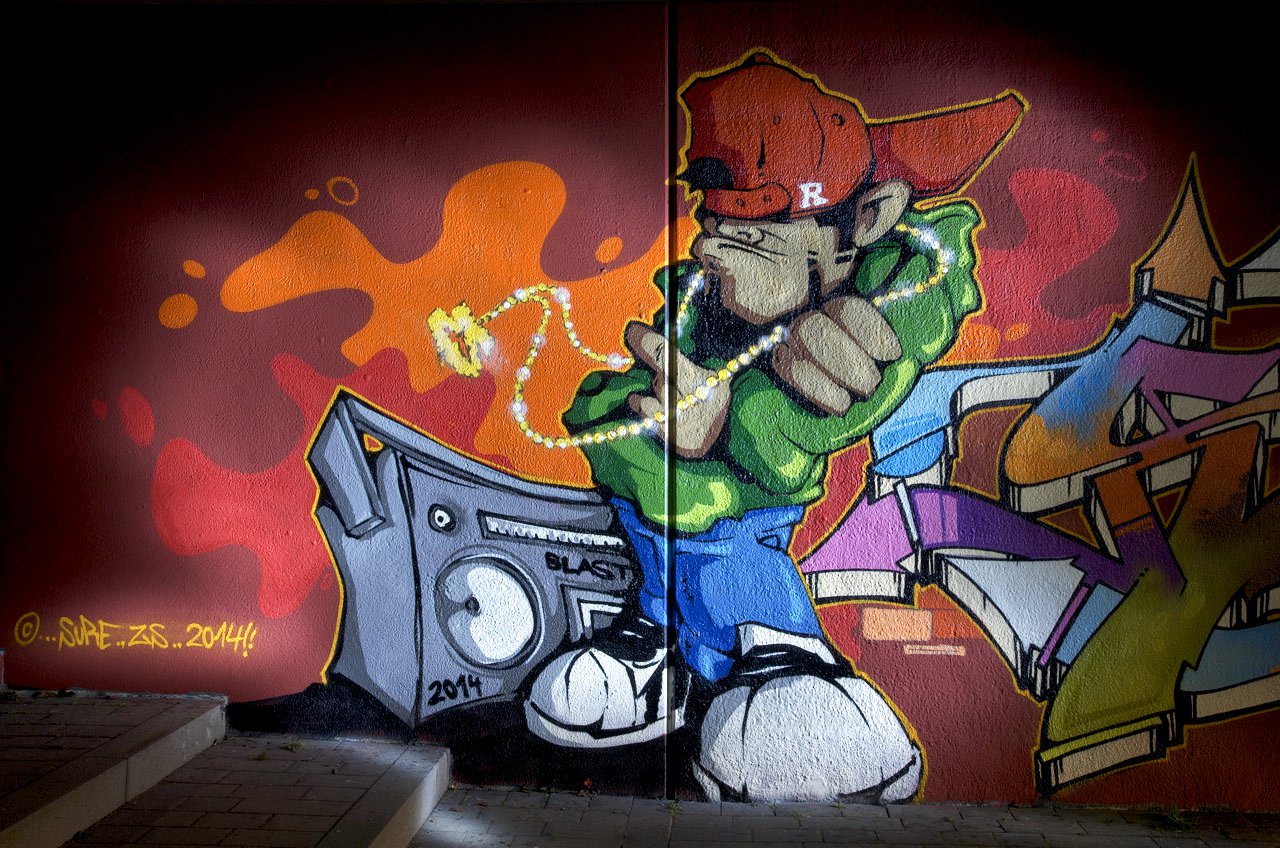 Graffiti Wall in Leverkusen - Photo by Jupiter - ZSone, Character, Hall-of-Fame (2014)