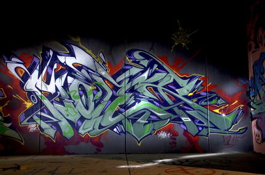 Graffiti Wall in Leverkusen - Photo by Jupiter - Moter, DFE, Bandits (2014)