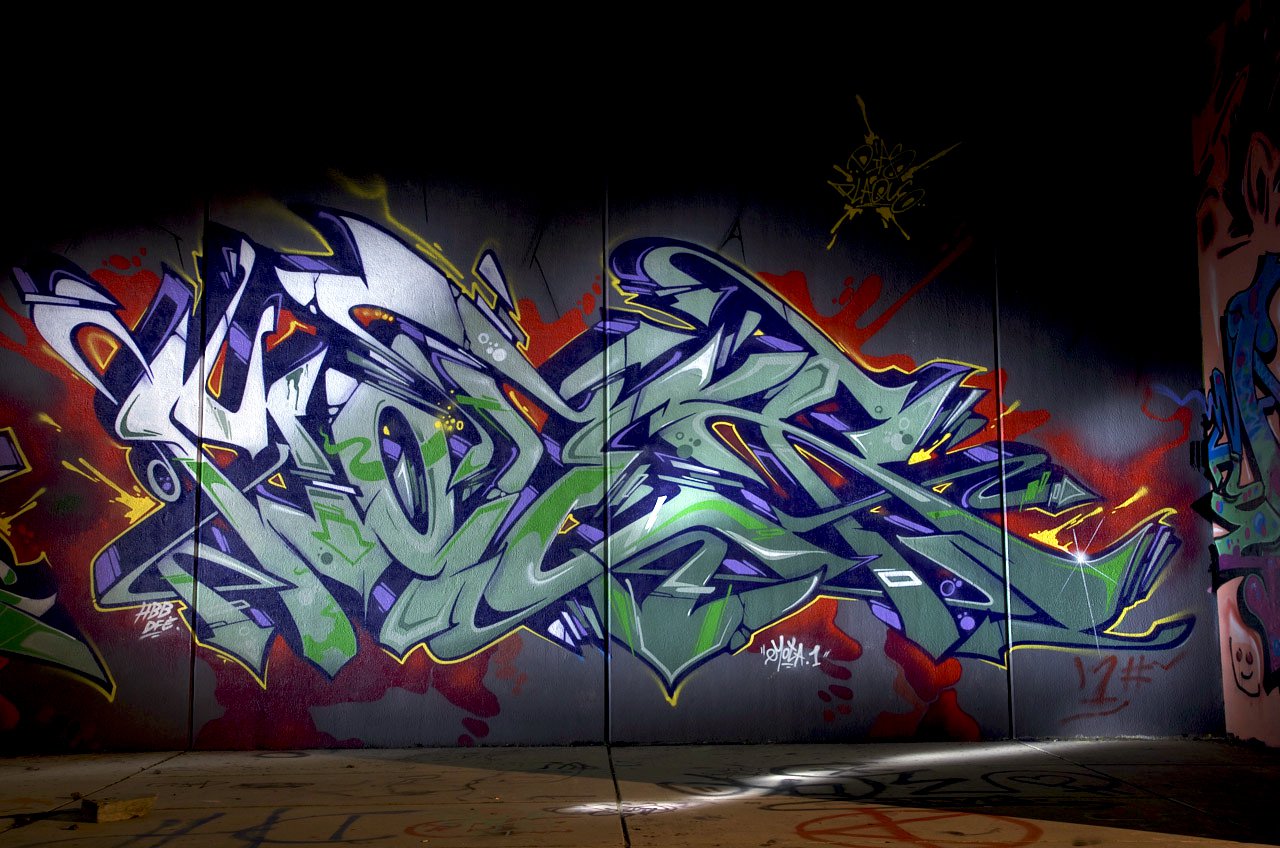 Graffiti Wall in Leverkusen - Photo by Jupiter - Moter, DFE, Bandits (2014)