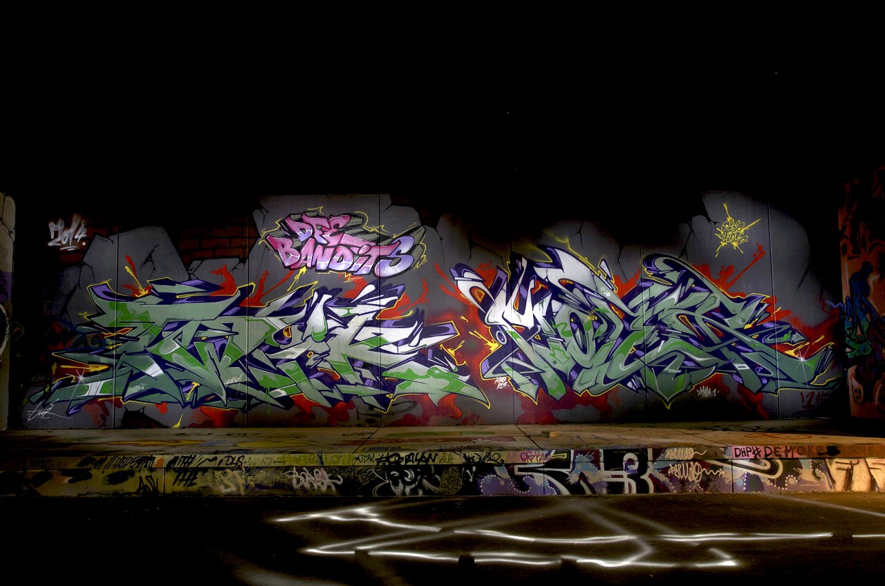 Graffiti Wall in Leverkusen - Photo by Jupiter - Twik, Moter, Bandits (2014)
