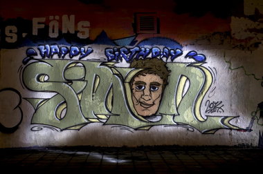 Graffiti Wall in Köln - Photo by Jupiter - Simon, Character, Cologne (2014)