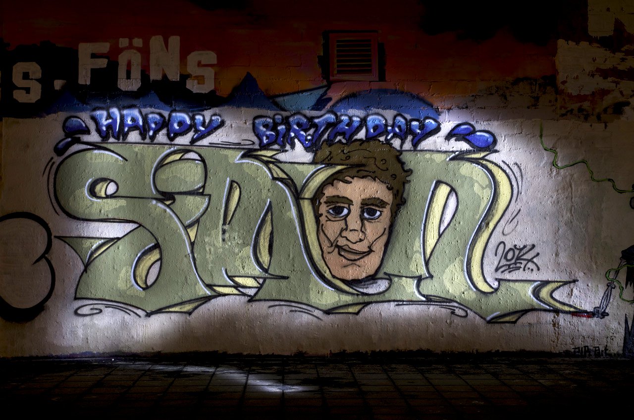Graffiti Wall in Köln - Photo by Jupiter - Simon, Character, Cologne (2014)