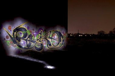 Graffiti Bombing - Photo by Jupiter - Roko, CPS, Crime (2014)
