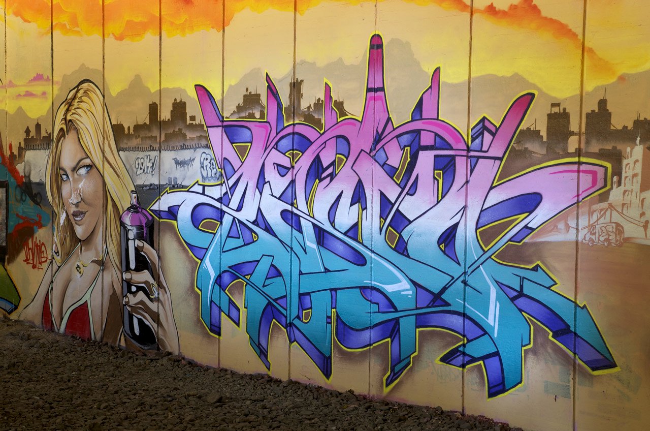 Graffiti Wall in Wuppertal - Photo by Jupiter - Basco, ZSone, Character (2014)