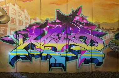 Graffiti Wall in Wuppertal - Photo by Jupiter - Karo, KidKaro, JPTR (2014)