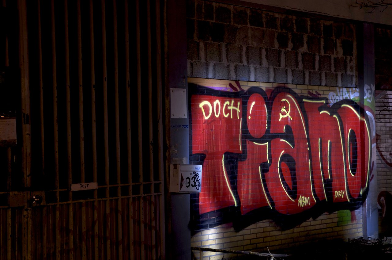 Graffiti Bombing in Köln - Photo by Jupiter - TiAmo, ABM, DFV