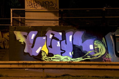 Graffiti Wall in Monheim am Rhein - Photo by Jupiter - Levl, PleasureGang, Hall-of-Fame (2014)
