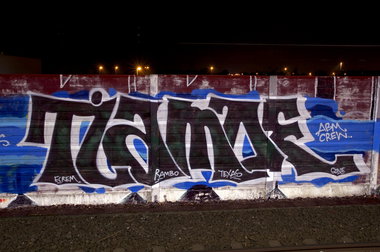 Graffiti Bombing in Köln - Photo by Jupiter - TiAmo, ABM, DFV