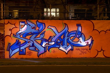 Graffiti Wall in Monheim am Rhein - Photo by Jupiter - Skaot, SIA, Hall-of-Fame (2014)