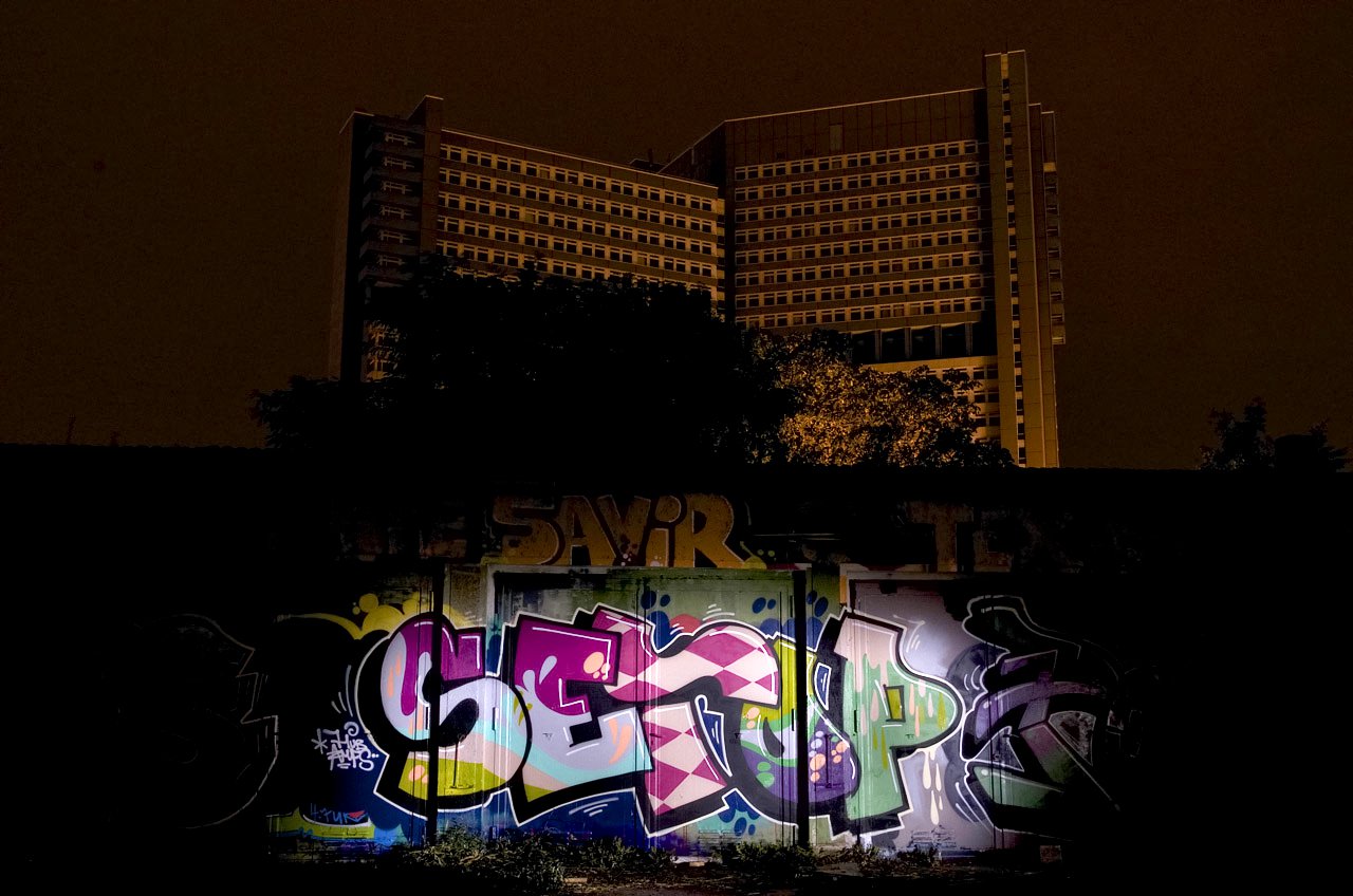 Graffiti Wall in Köln - Photo by Jupiter - Setop, GarageLand, Beyond-Justice (2012)